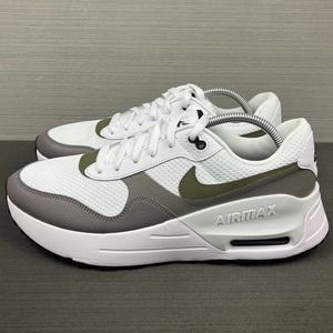 Nike Air Max SYSTM Casual Shoes White Medium Olive Black DV7587-100 Mens Sz 10.5